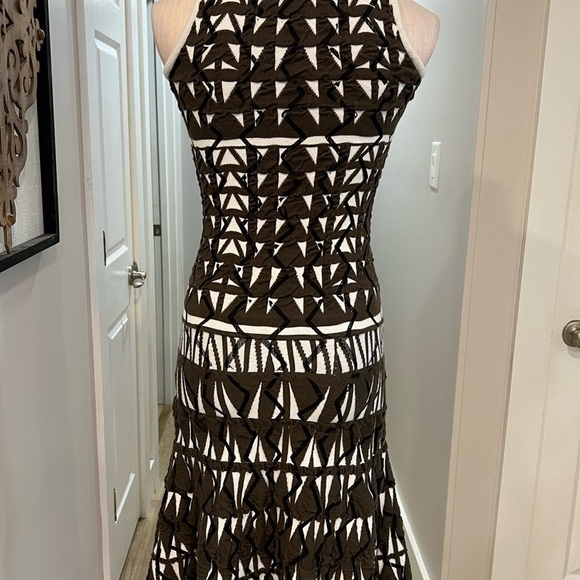 Faith Cnnexion Paris Textured Drop Waist Thick Stretchy Sleeveless Dress - Picture 7 of 13